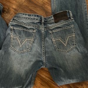 Rock & Roll Denim jeans.  Double Barrel Bootcut, relaxed bootcut leg. 34x36